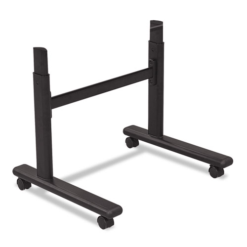 BALT® Height-Adjustable Flipper Table Base, 48w x 24d x 28-1/2 to 45h, Black