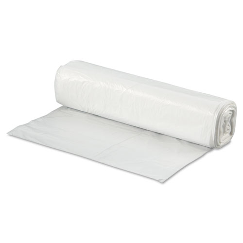 Image of High-Density Can Liners, 33 gal, 9 microns, 33" x 39", Natural, 25 Bags/Roll, 20 Rolls/Carton