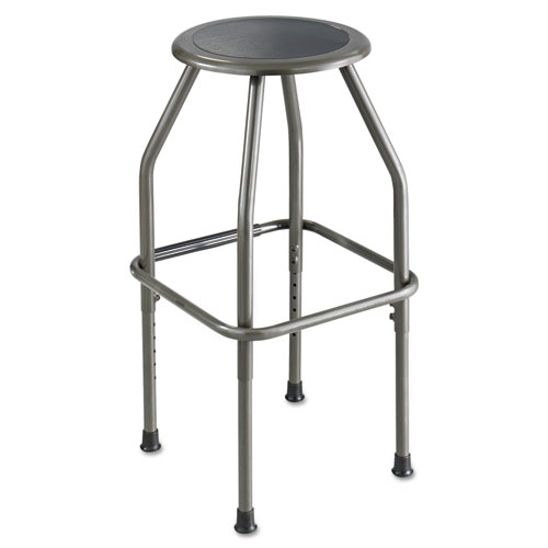 Diesel Industrial Stool with Stationary Seat, 30" Seat Height, Supports up to 250 lbs., Pewter Seat/Pewter Back, Pewter Base | by Plexsupply