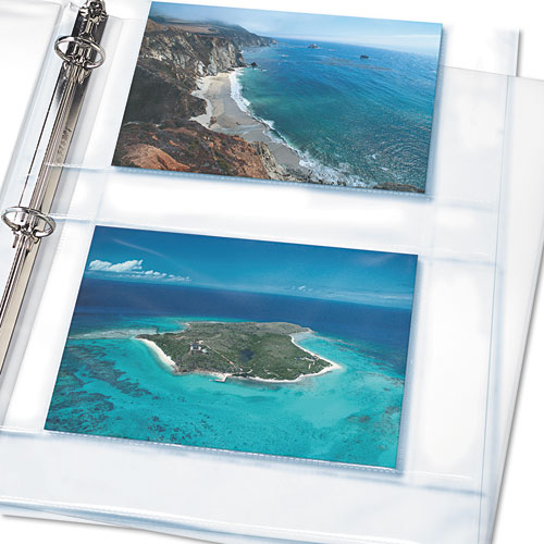 Image of Avery® Photo Storage Pages For Four 4 X 6 Horizontal Photos, 3-Hole Punched, 10/Pack