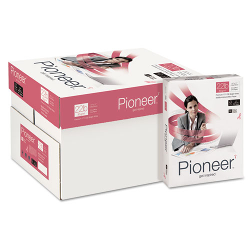 Pioneer Premium Multipurpose Paper, 99 Bright, 22 lb Bond Weight, 8.5 x 11, Bright White, 500 Sheets/Ream, 10 Reams/Carton