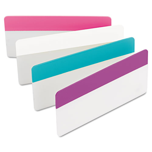 2" AND 3" TABS, 1/3-CUT TABS, ASSORTED PASTELS, 3" WIDE, 24/PACK