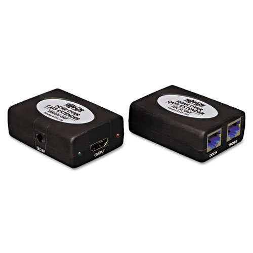 HDMI OVER DUAL CAT5/6 EXTENDER KIT, IN-LINE TRANSMITTER/RECEIVER, UP TO 150 FT.