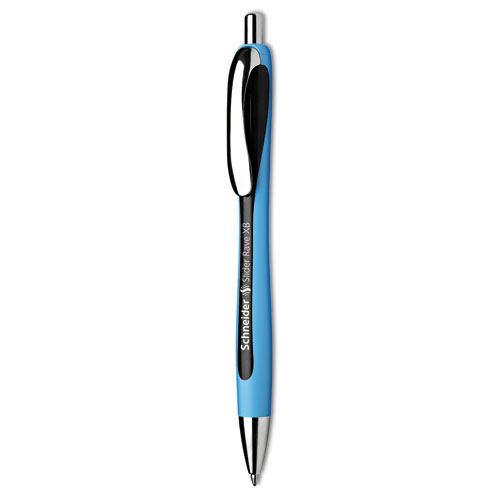 Stride Schneider Rave XB Retractable Ballpoint Pen, 1.4mm, Black Ink