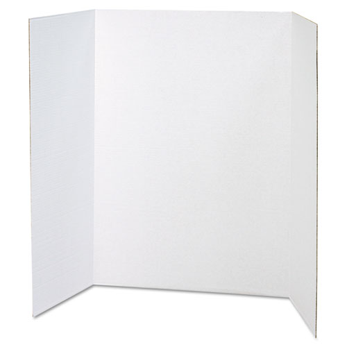 Spotlight Corrugated Presentation Board, 48 x 36, White/Kraft, 24/Carton