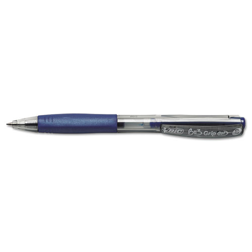 BIC® BU3 Retractable Gel Roller Ball Pen, Medium, .7mm, Black, Dozen