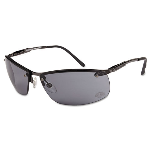 700 Series Safety Glasses, Gunmetal Frame, Gray Lens
