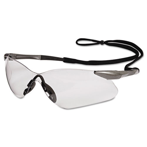 Jackson Safety* V30 Nemesis VL Safety Glasses, Gun Metal Frame, Clear Lens