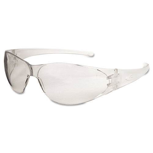 Mcr™ Safety Checkmate Safety Glasses, Clear Temple, Clear Lens, Anti Fog