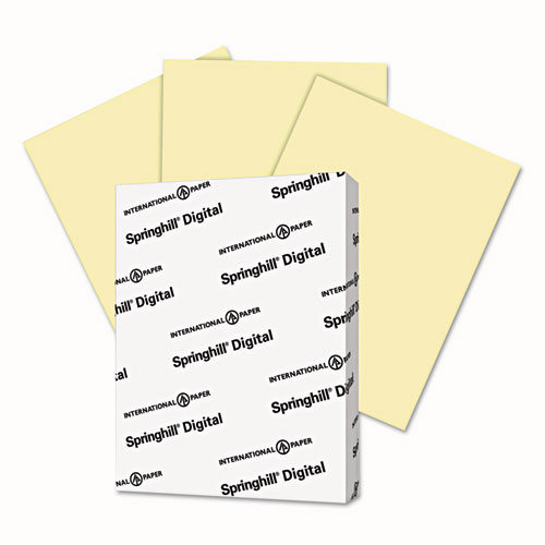 Image of Springhill® Digital Vellum Bristol Color Cover, 67 Lb Bristol Weight, 8.5 X 11, Canary, 250/Pack