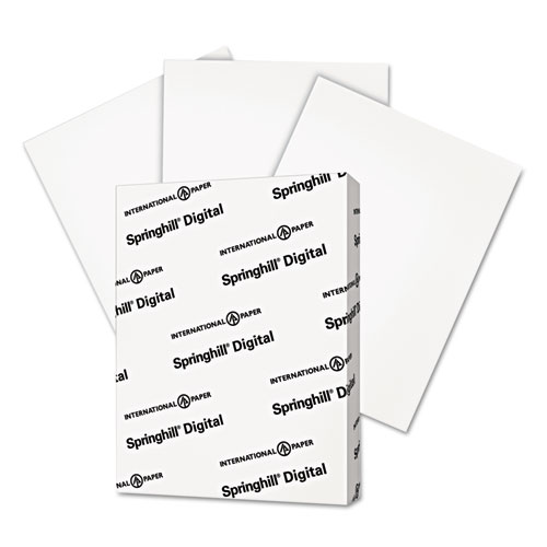 Springhill® Digital Vellum Bristol White Cover, 67 lb, 8 1/2 x 11, White, 250 Sheets/Pack