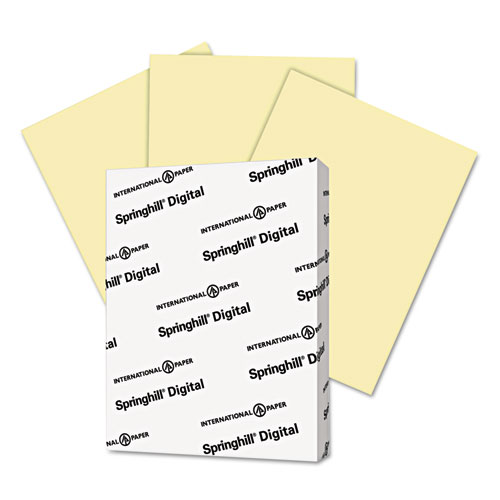 Springhill® Digital Index Color Card Stock, 90 lb, 8 1/2 x 11, Canary, 250 Sheets/Pack