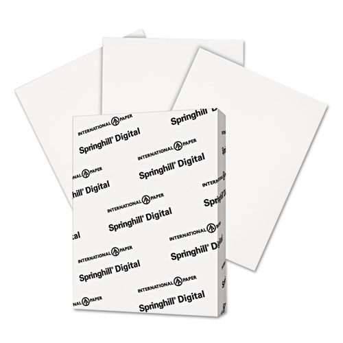 Springhill® Digital Index White Card Stock, 92 Bright, 90 Lb Index Weight, 8.5 X 11, White, 250/Pack