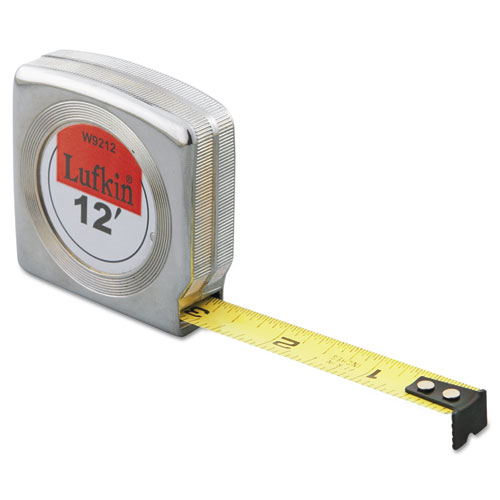 Lufkin w9212 Mezurall Measuring Tape, 1/2in x 12ft, Yellow