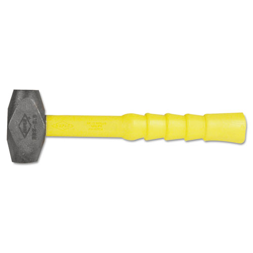 Ergo Power Brass-Head Hammer, 4lb, 12" Handle