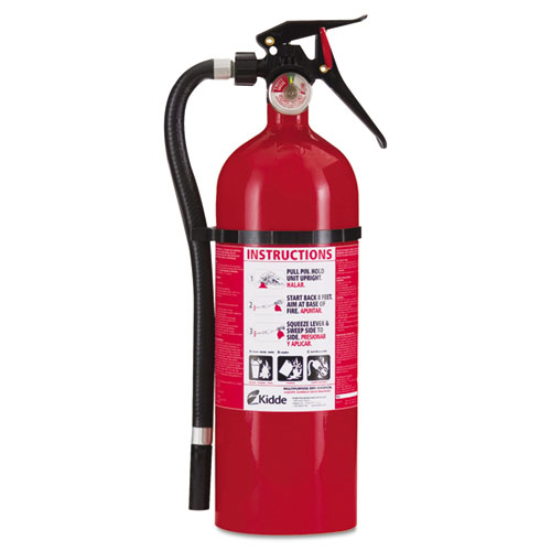 Kidde Service Lite Multi-Purpose Dry Chemical Fire Extinguisher, 5lb, 3-A, 40-B:C