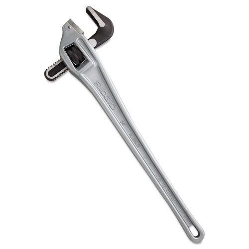 Ridgid Aluminum Handle Offset Pipe Wrench, 24" Long, 3" Jaw Capacity