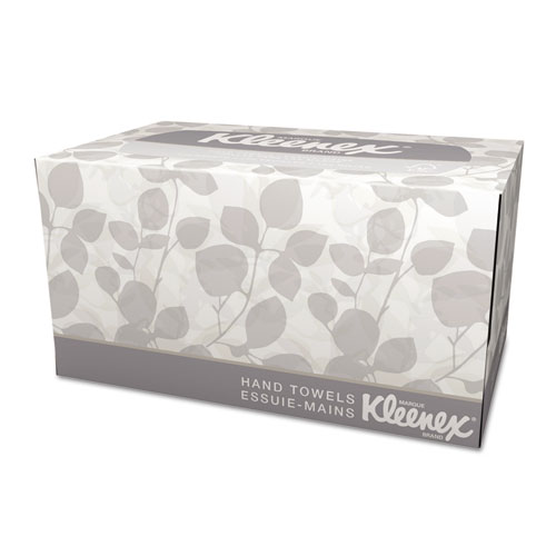 Kleenex® Hand Towels, POP-UP Box, Cloth, 1-Ply, 9 x 10.5, White, 120/Box