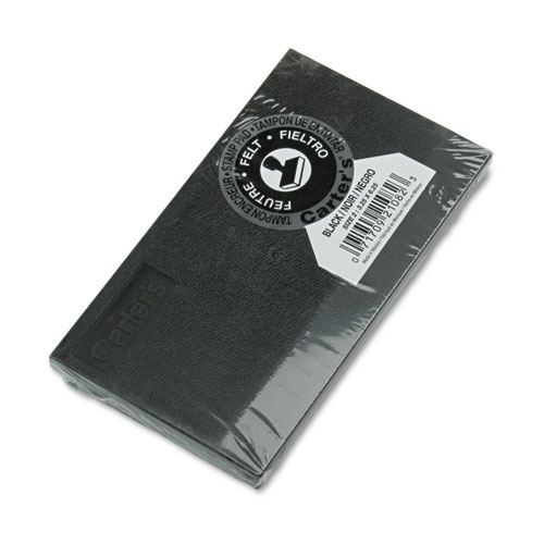 Pre-Inked Felt Stamp Pad, 6.25 x 3.25, Black