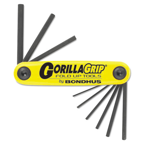 Gorillagrip Fold-Up Tool Set, Sae, 3/16"-3/8"