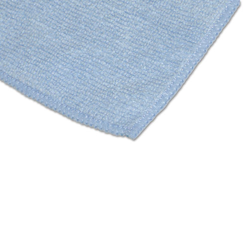 Large-Sized Microfiber Towels Two-Pack, 15 x 15, Unscented, Blue, 2/Pack