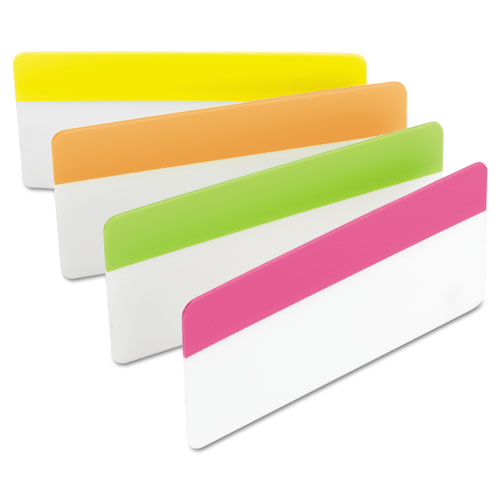 2" AND 3" TABS, 1/3-CUT TABS, ASSORTED BRIGHTS, 3" WIDE, 24/PACK