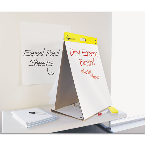 SELF-STICK TABLETOP EASEL PAD WITH DRY ERASE SURFACE, 20 X 23, WHITE, 20 SHEETS