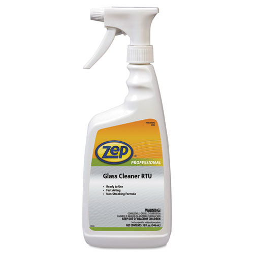 Zep Professional® Glass Cleaner RTU, 1qt Bottle, 12/Carton