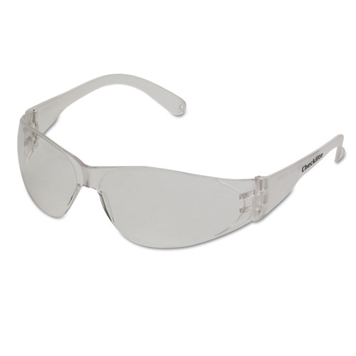 Image of Mcr™ Safety Checklite Scratch-Resistant Safety Glasses, Clear Lens, 12/Box