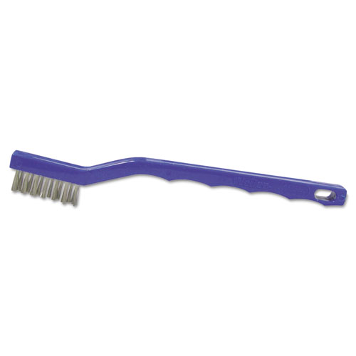 Bh-37-Ss Small Hand Scratch Brush, .006, 3 X 7, Plastic Handle