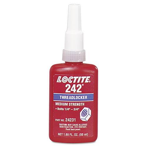 Loctite® 242 Medium-Strength Threadlocker, 50 mL, Blue
