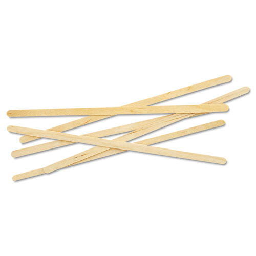 Renewable Wooden Stir Sticks - 7", 1000/pk, 10 Pk/ct