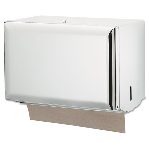 San Jamar® Singlefold Paper Towel Dispenser, 10.75 x 6 x 7.5, Chrome