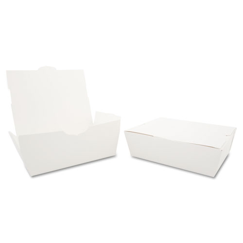 CHAMPPAK CARRYOUT BOXES, #3, WHITE, 7.75 X 5.5 X 2.5, 200/CARTON