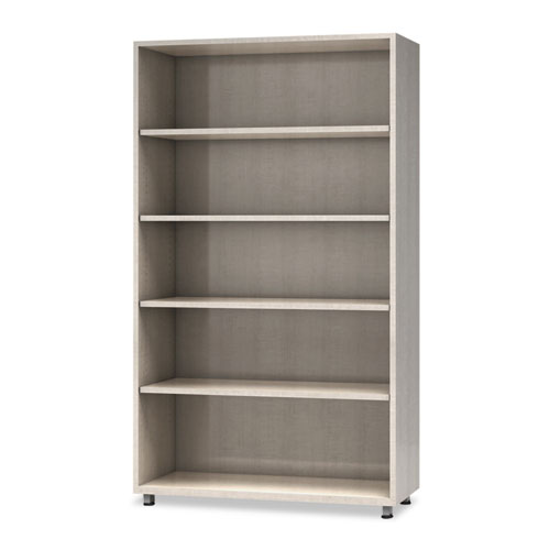 e5 Series Five-Shelf Bookcase, 36w x 15d x 62h, Summer Suede