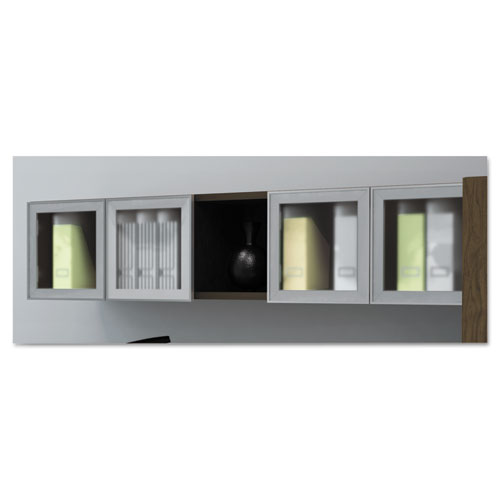 e5 Series Overhead Storage Cabinet, 72w x 15d x 15h, Walnut