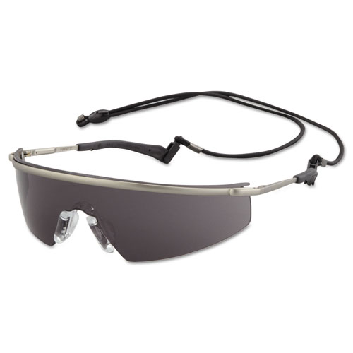 MCR™ Safety Triwear Metal Protective Eyewear, Platinum Frame, Gray Anti-Fog Lens