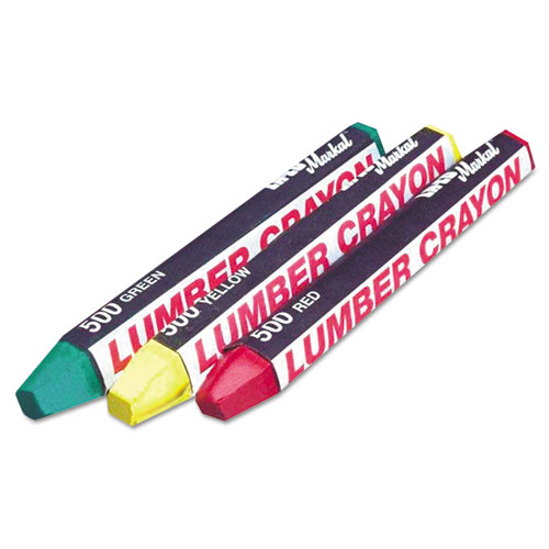 #500 Lumber Crayons, Fluorescent Colors