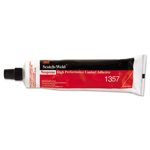 1357 SCOTCH-GRIP HIGH-PERFORMANCE CONTACT ADHESIVE, 5 OZ, DRIES OLIVE GRAY