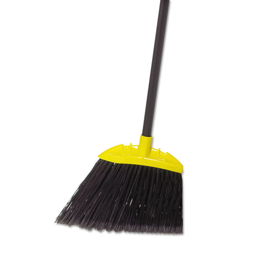 Rubbermaid® Commercial Jumbo Smooth Sweep Angled Broom, 46" Handle, Black/Yellow