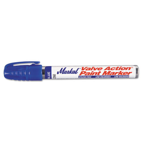 Markal® Valve Action Paint Marker, Blue