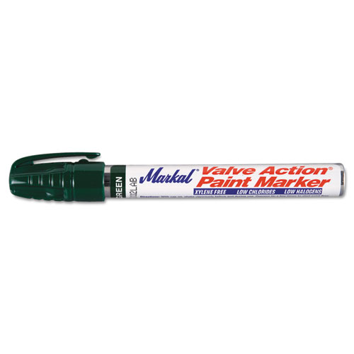 Markal® Valve Action Paint Marker, Green