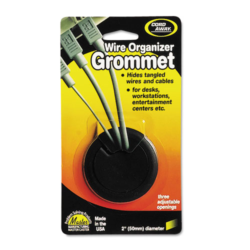 Cord Away® Grommet, Adjustable, 2" Diameter, Black