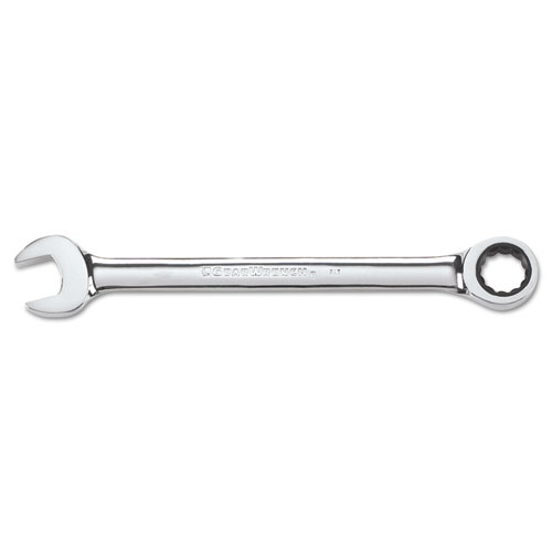 Gearwrench Ratcheting Combo Wrench, 11.4" Long, 7/8" Opening, Chrome Finish