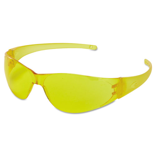 Mcr™ Safety Checkmate Safety Glasses, Amber Temple, Amber Anti-Fog Lens