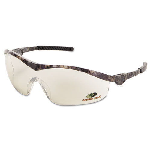 MCR™ Safety Mossy Oak Safety Glasses, Forest-Camo Frame, Indoor/Outdoor, Clear/Mirror Lens
