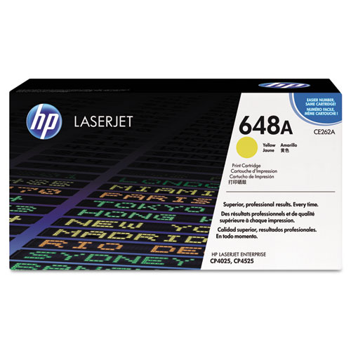 HP 648A, (CE262A-G) Yellow Original LaserJet Toner Cartridge for US Government
