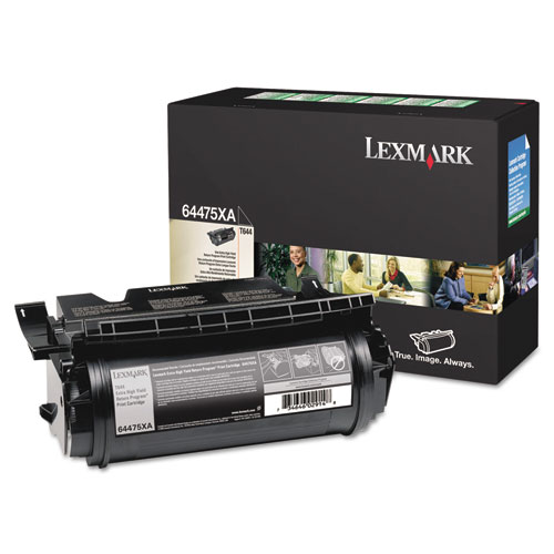 Lexmark™ 64475XA Toner, 55000 Page-Yield, Black
