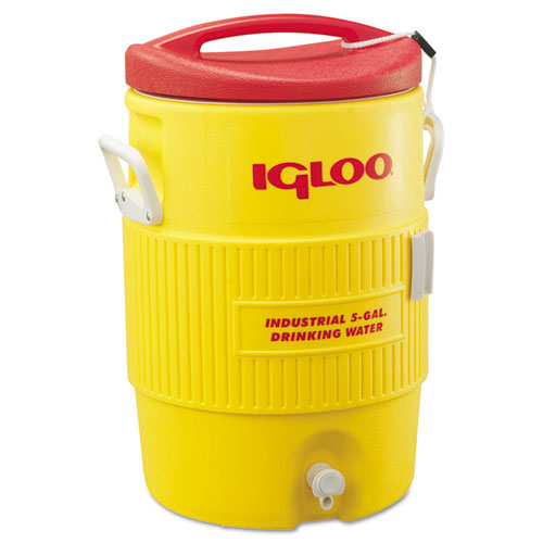 400 Series Water Cooler, 5 gal, 14.5 x 20.25 h, Yellow/Red