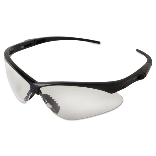 V30 Nemesis™ Safety Glasses, Clear, Polycarbonate Lens, Uncoated, Black  Frame, Small